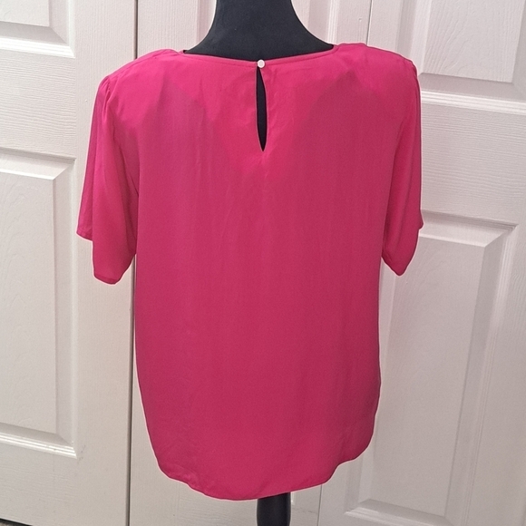 Cambridge Silk Spirit Short Sleeve Blouse    Size 14 - Picture 3 of 11